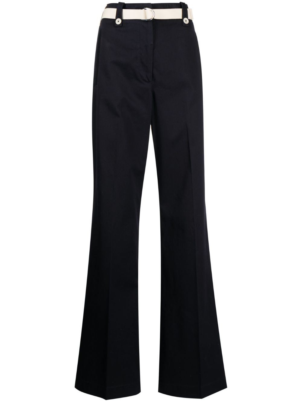 Moncler high-waisted flared trousers – Black