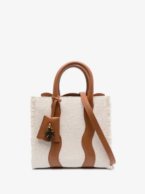 Palm Angels mini Palm Beach frayed-trim tote bag