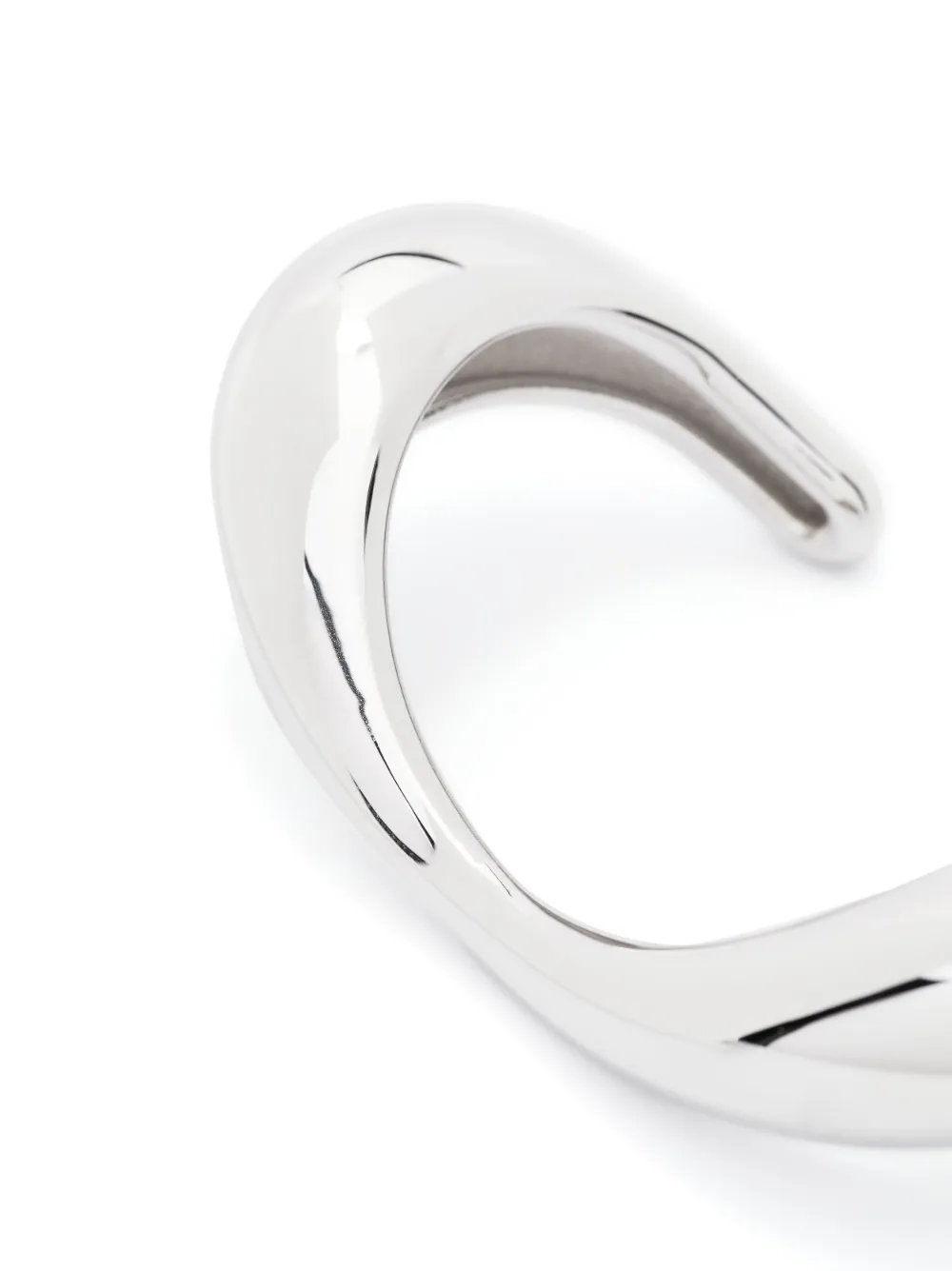 Charlotte Chesnais Lips Sterling-silver Cuff Bracelet In Silver