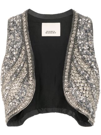 Louis Vuitton pre-owned crystal-embellished Waistcoat - Farfetch