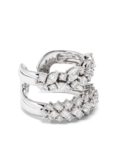 Yeprem 18kt white gold Y-Not diamond ring