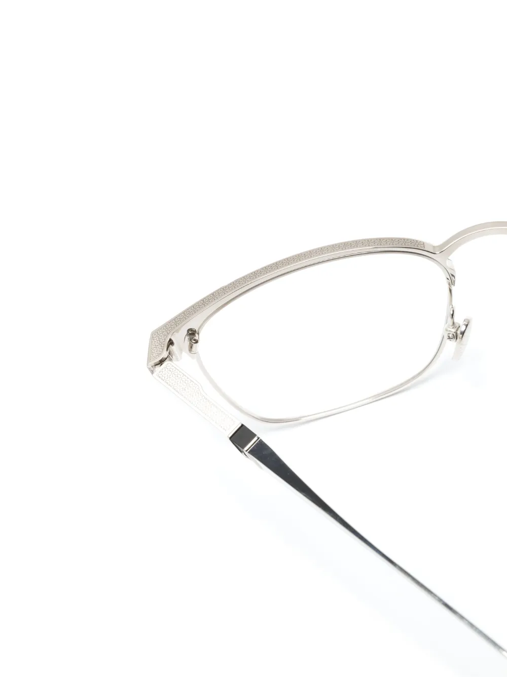  Leisure Society Club 55 Round-frame Glasses - Silver 