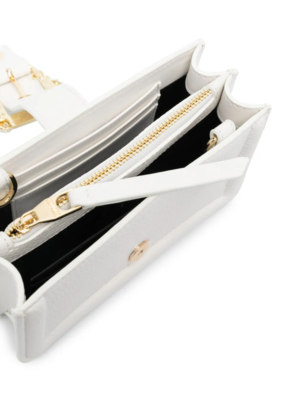 Versace Jeans Couture Logobuckle Crossbody Bag In White ModeSens