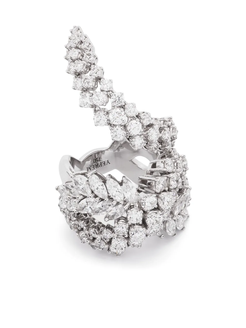 Yeprem 18kt white gold Y-Not diamond ring | Silver | Image 1