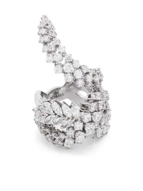 Yeprem 18kt white gold Y-Not diamond ring