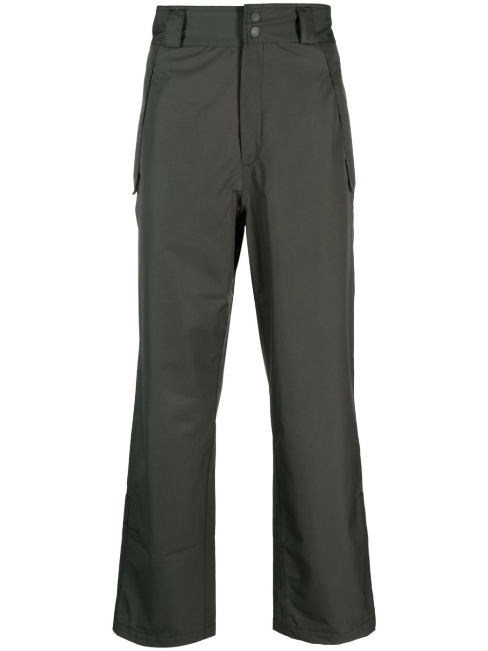 Shop Gr10k Press-stud Fastening Straight-leg Trousers In Grey