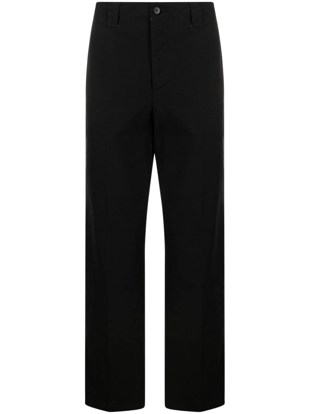 Visvim Button-fastening Cotton Chinos In Black