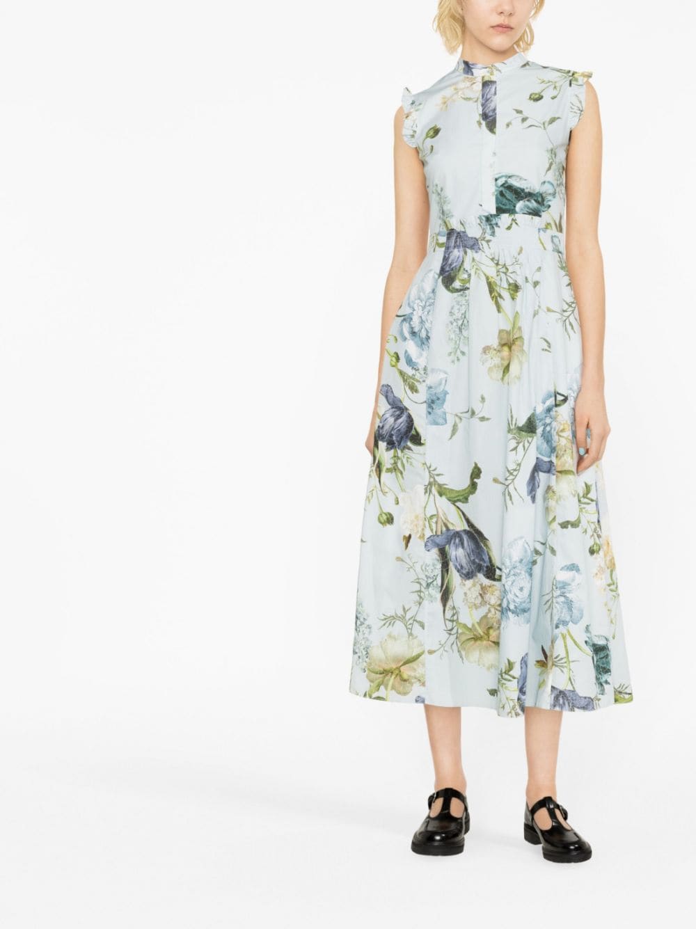 Erdem Midi-jurk - Blauw