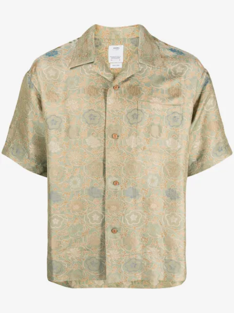 visvim graphic-print silk shirt