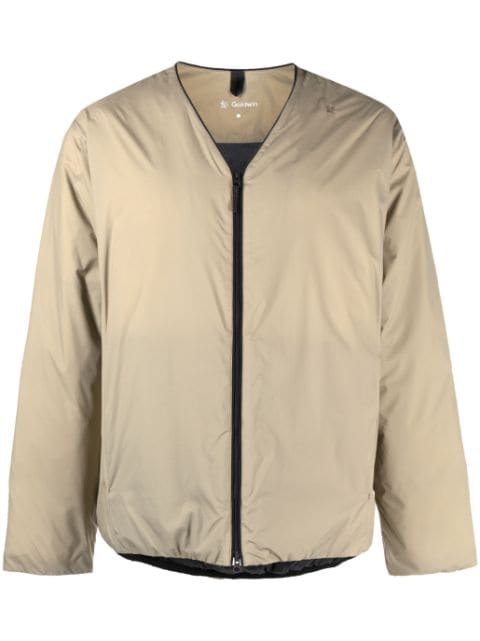 Goldwin V-neck padded-design jacket 