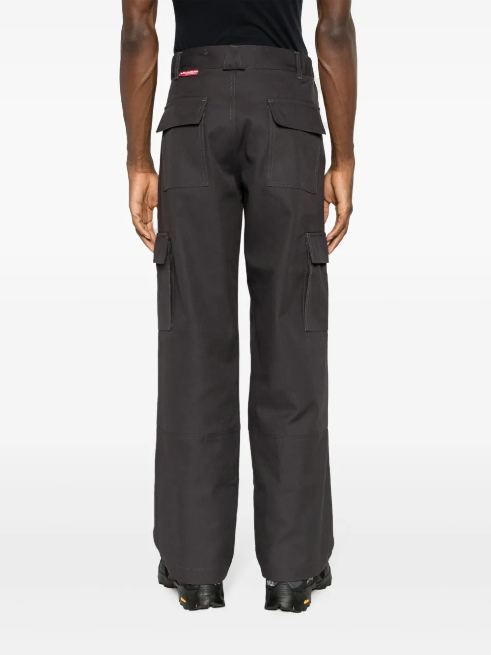 Shop Gr10k Straight-leg Cargo Trousers In Grey