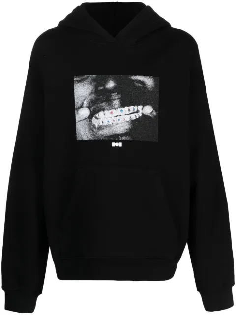 Nahmias x Kodak Black Grillz photograph-print cotton hoodie