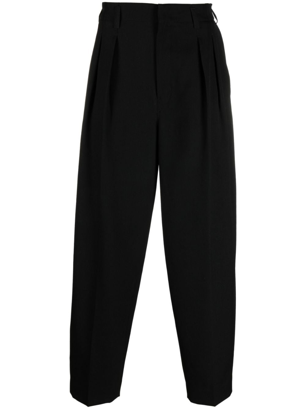 Lemaire Wool Tapered Trousers In 绿色
