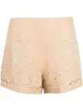 TWINSET broderie-anglaise mini shorts - Neutrals