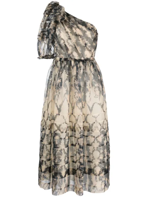 Ulla Johnson vestido midi Artemis con hombro descubierto