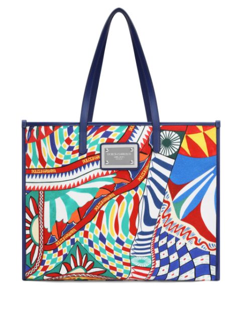 Dolce & Gabbana Large Shopping printed tote bag 