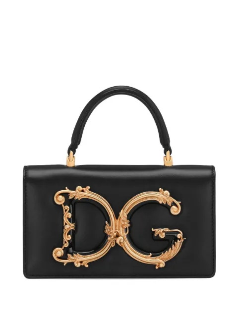 Dolce & Gabbana mini DG Girls leather tote bag