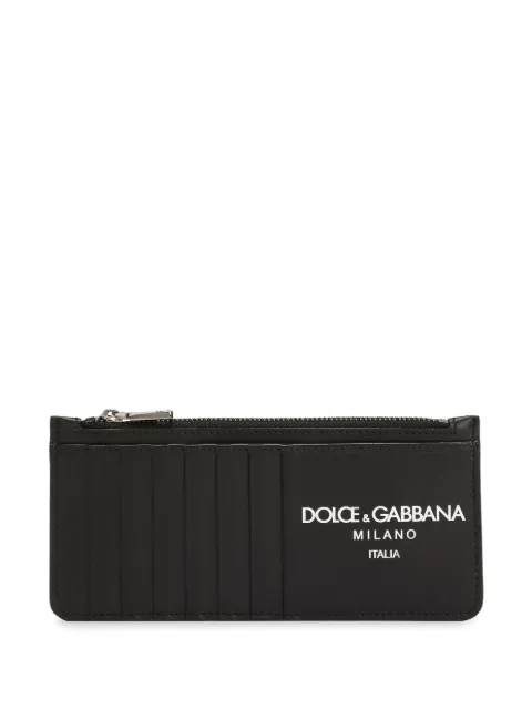 Dolce & Gabbana logo-print leather wallet