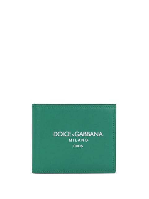 Dolce & Gabbana logo-print leather wallet