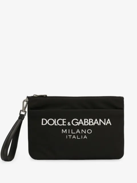 Dolce & Gabbana cartera con logo estampado y cierre