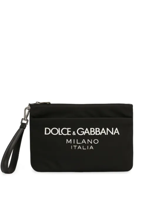 Portefeuille zippé à logo imprimé - Dolce & Gabbana - Modalova