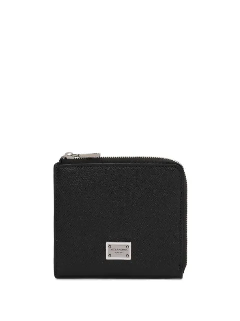 Dolce & Gabbana logo-plaque leather wallet