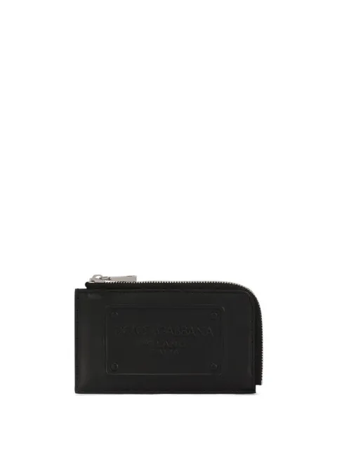 Dolce & Gabbana cartera con logo en relieve