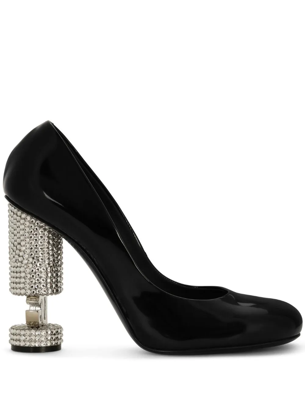 Dolce & Gabbana crystal-embellished leather pumps – Black