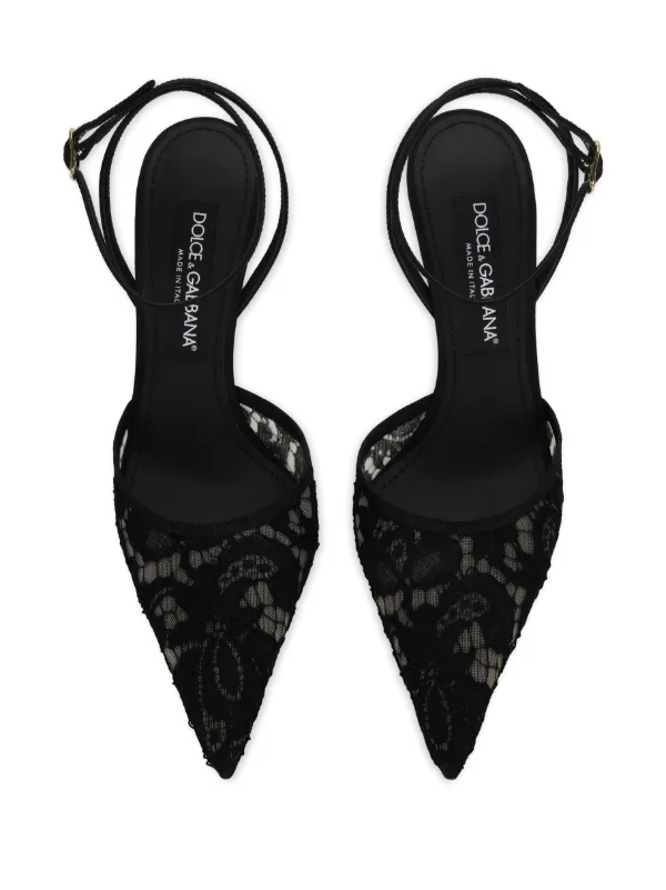 Dolce gabbana lace heels cheap