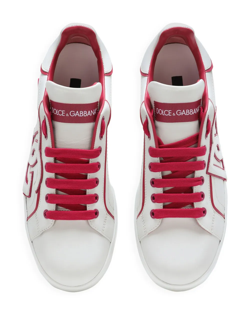 Shop Dolce & Gabbana Classic Portofino Sneakers In White