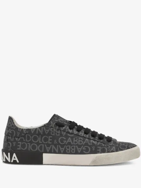 Dolce & Gabbana tenis Portofino con logo estampado
