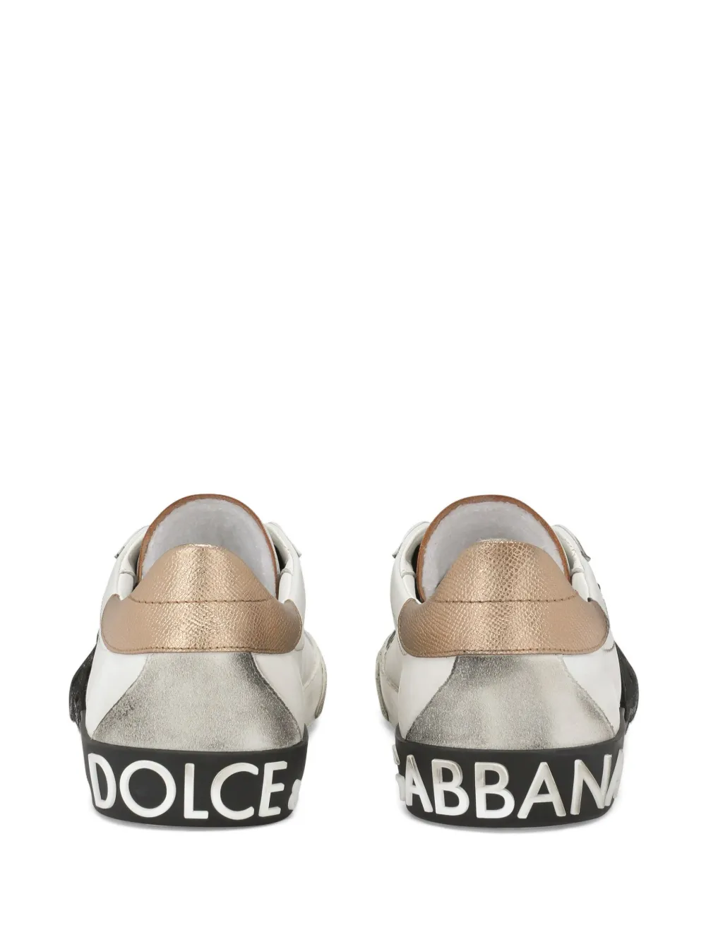 Dolce & Gabbana FXO13TJCVWHN0000 関税送料込 Dolce & Gabbana White Blue Perforated Low Top Sneakers Men's