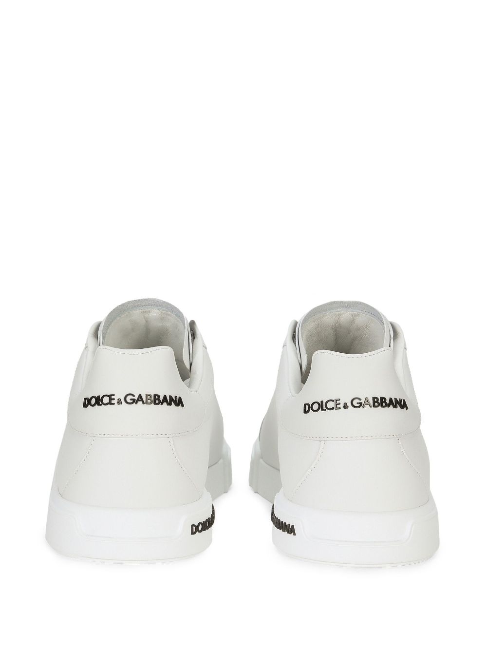 Shop Dolce & Gabbana Logo-print Low-top Sneakers In White