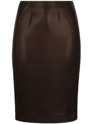 Brown midi 2024 pencil skirt