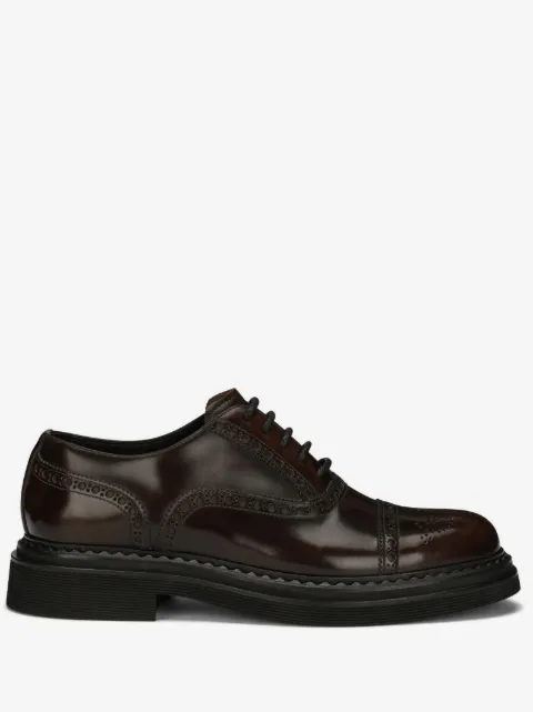Dolce & Gabbana zapatos oxford con efecto cepillado