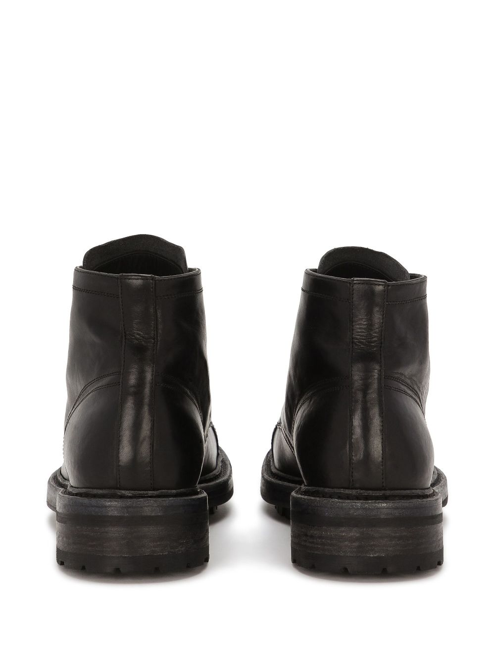 Shop Dolce & Gabbana Leather Ankle Boots In Black