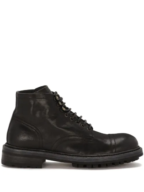 Bottines en cuir - Dolce & Gabbana - Modalova