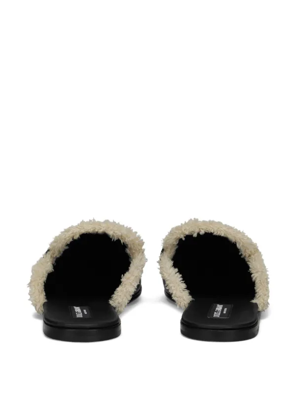 Dolce and gabbana fur slides store