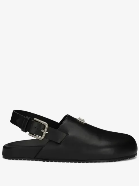 Dolce & Gabbana sandalias con hebilla y placa del logo