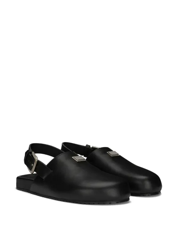 DOLCE&GABBANA レザーサンダル Dolce & Gabbana レザーサンダル | ブラック | FARFETCH JP