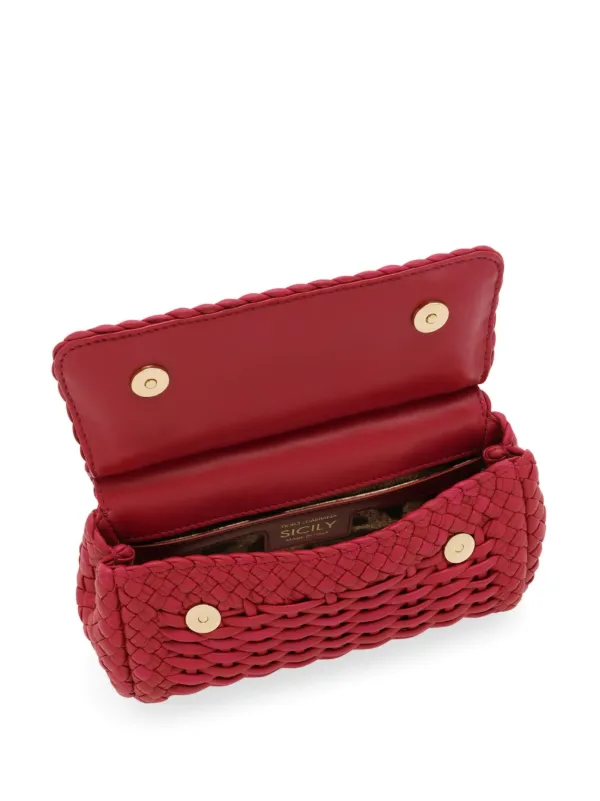 【関税＆送料込み】Dolce & Gabbana Shoulder Bag Sicily Dolce & Gabbana Small Sicily Shoulder Bag | Red | FARFETCH