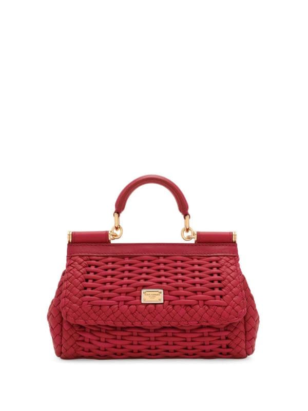 Dolce & Gabbana Miss Sicily Mini Shoulder Bag in Red