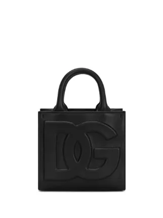 ハンドル レザー ハンドバッグ ブラック Dolce & Gabbana DG デイリー レザーハンドバッグ | ブラック