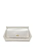 Dolce & Gabbana Sicily leather clutch bag - Silver