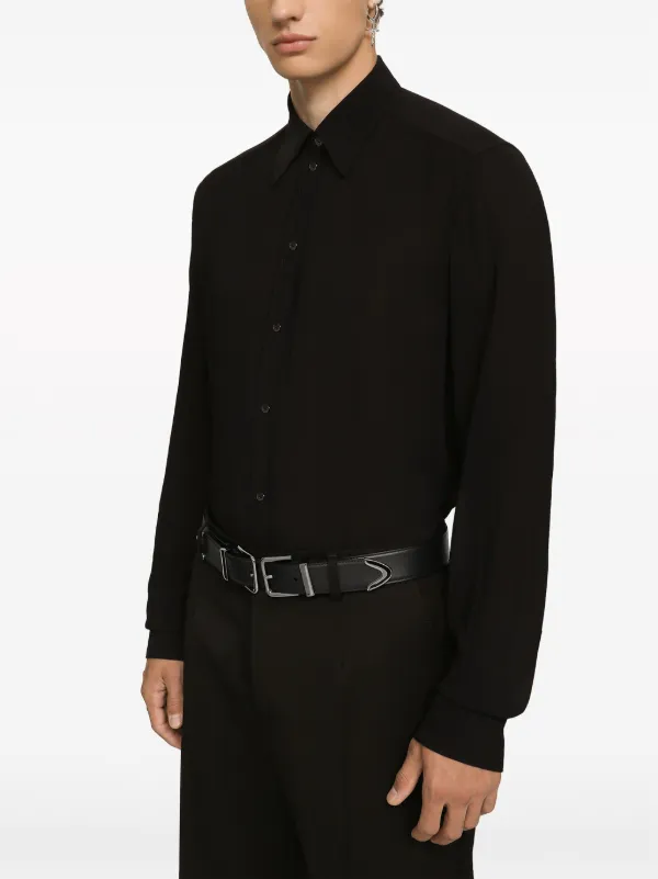 Dolce & Gabbana バックル レザーベルト | ブラック | FARFETCH JP