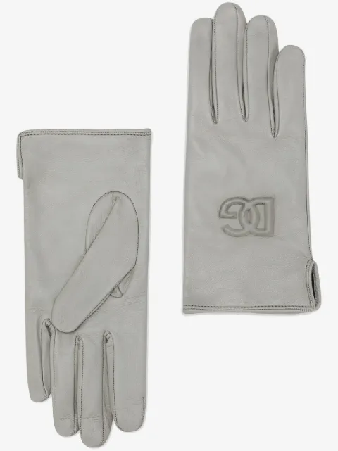 Dolce & Gabbana guantes con logo en relieve