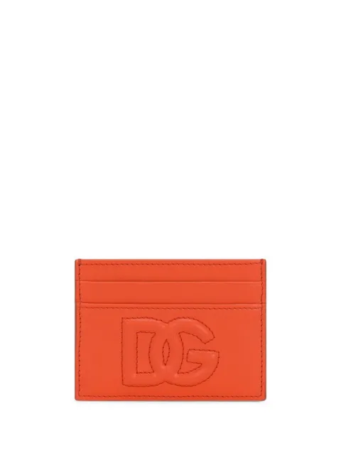 Dolce & Gabbana logo-embossed leather cardholder