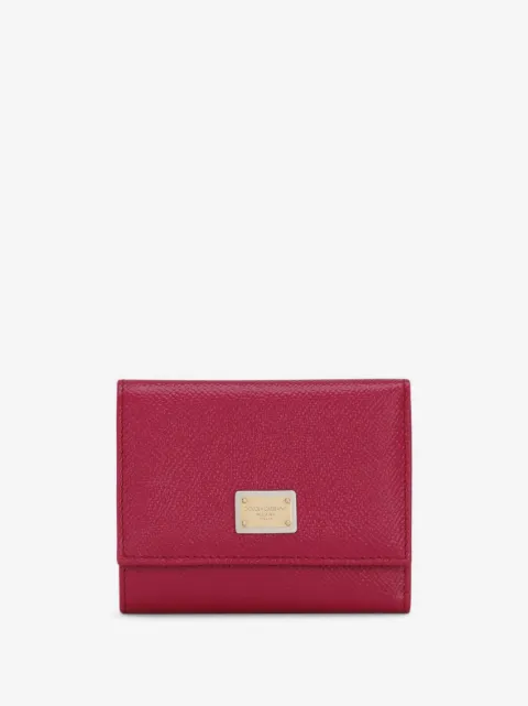 Dolce & Gabbana logo-plaque compact wallet