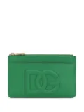 Dolce & Gabbana logo-embossed zip purse - Green