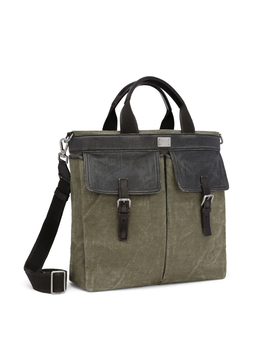 Dolce & Gabbana Shopper met colourblocking Grijs